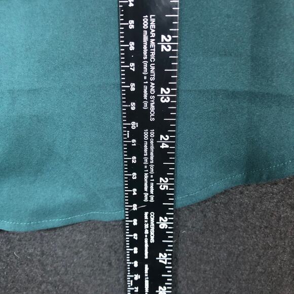 Express Womens Blouse Green V Neck Sleeveless Flowy Stretch Small - Picture 7 of 10